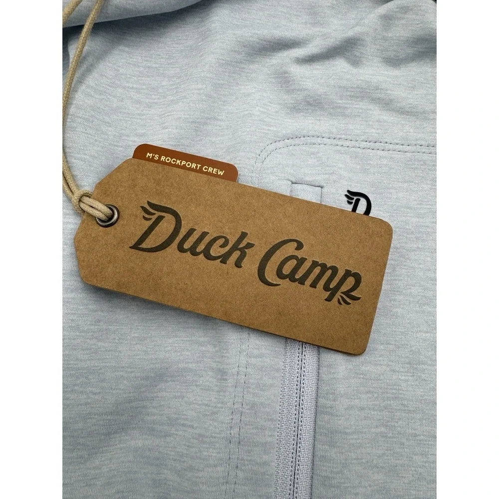 Duck Camp Men's Rockport Crew Long Sleeve Shirt - Clear Skies - XL-New - Picture 7 of 12